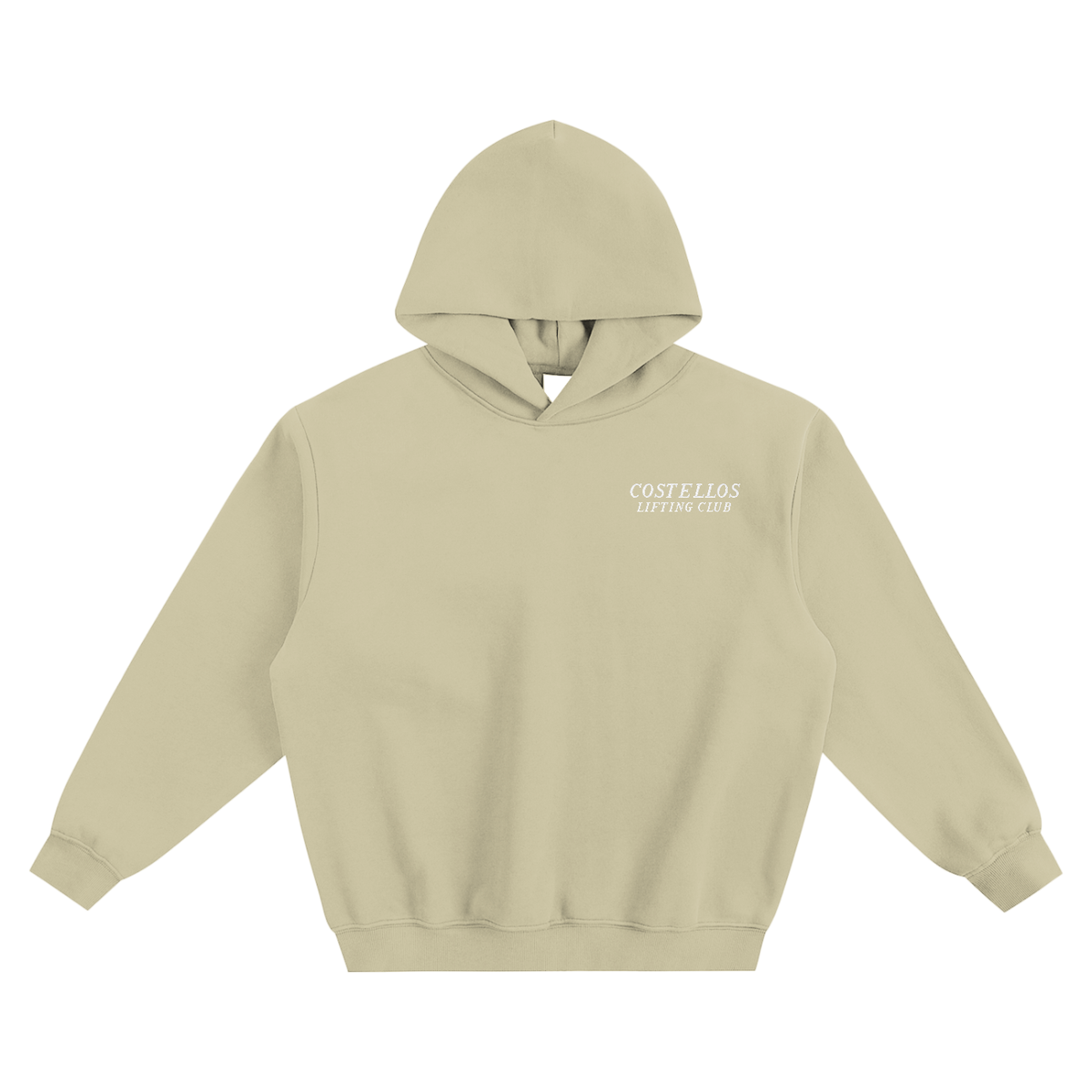 Embroidered Fleeced Boxy Hoodie