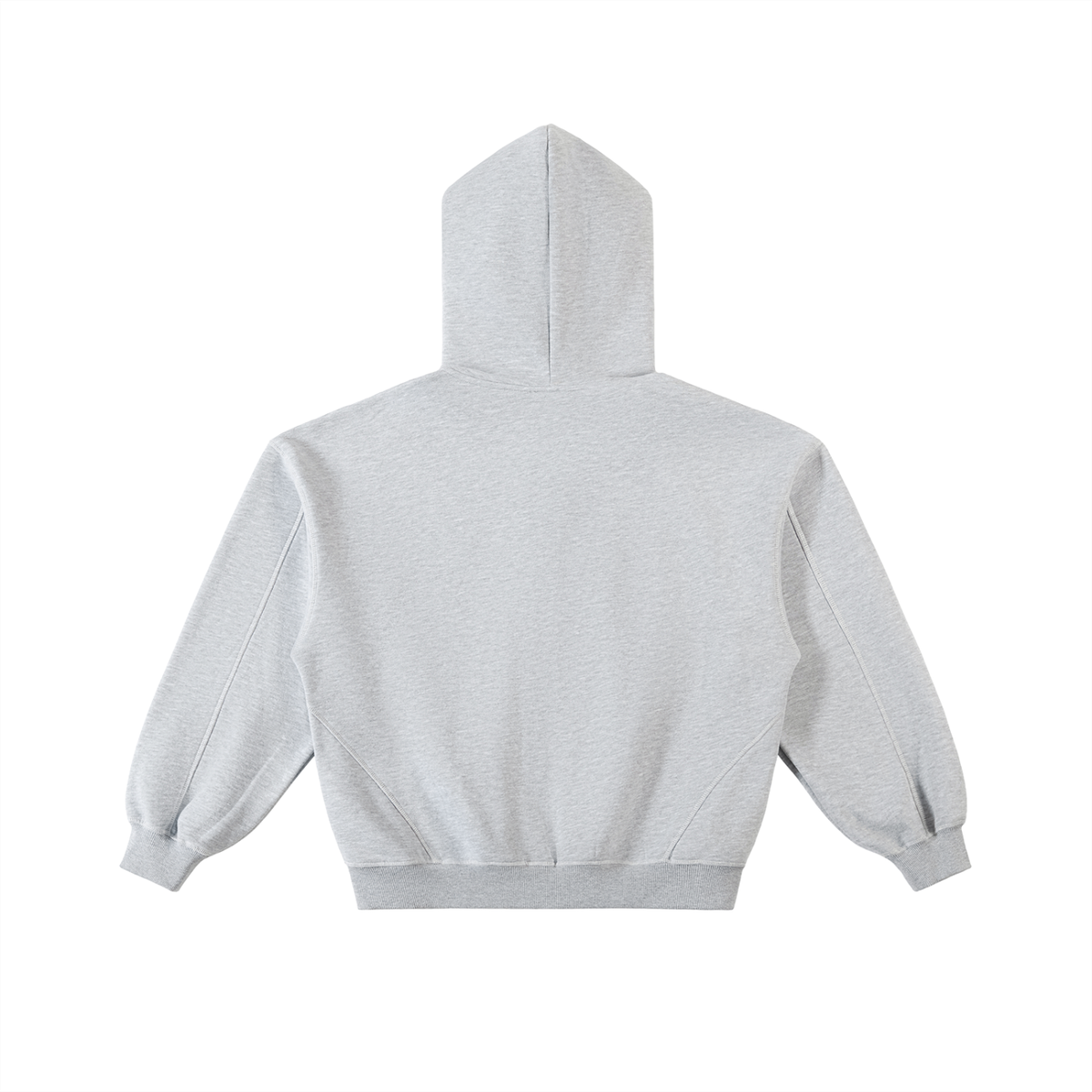 Contrast-Stitched Boxy Zip Up