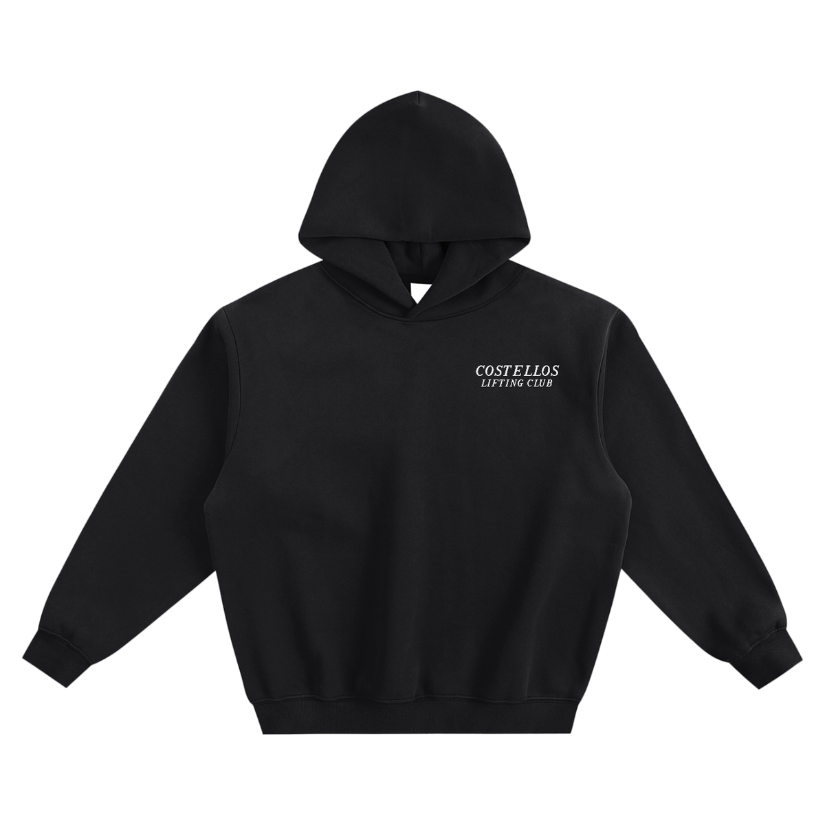 Embroidered Fleeced Boxy Hoodie