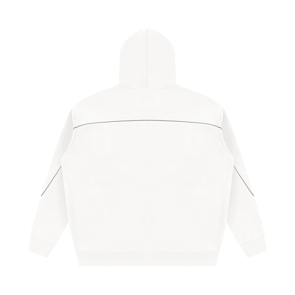 Oversized Piped Fleece Hoodie