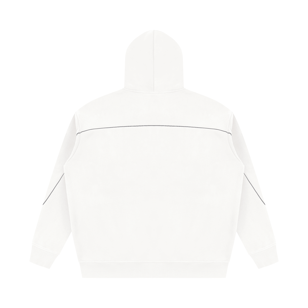 Oversized Piped Fleece Hoodie