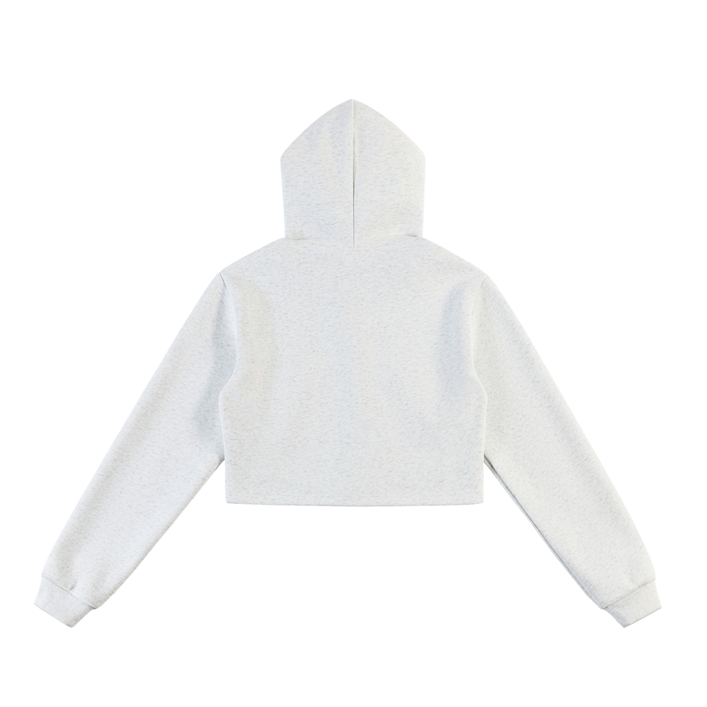 Women's Cropped Zip-Up Hoodie