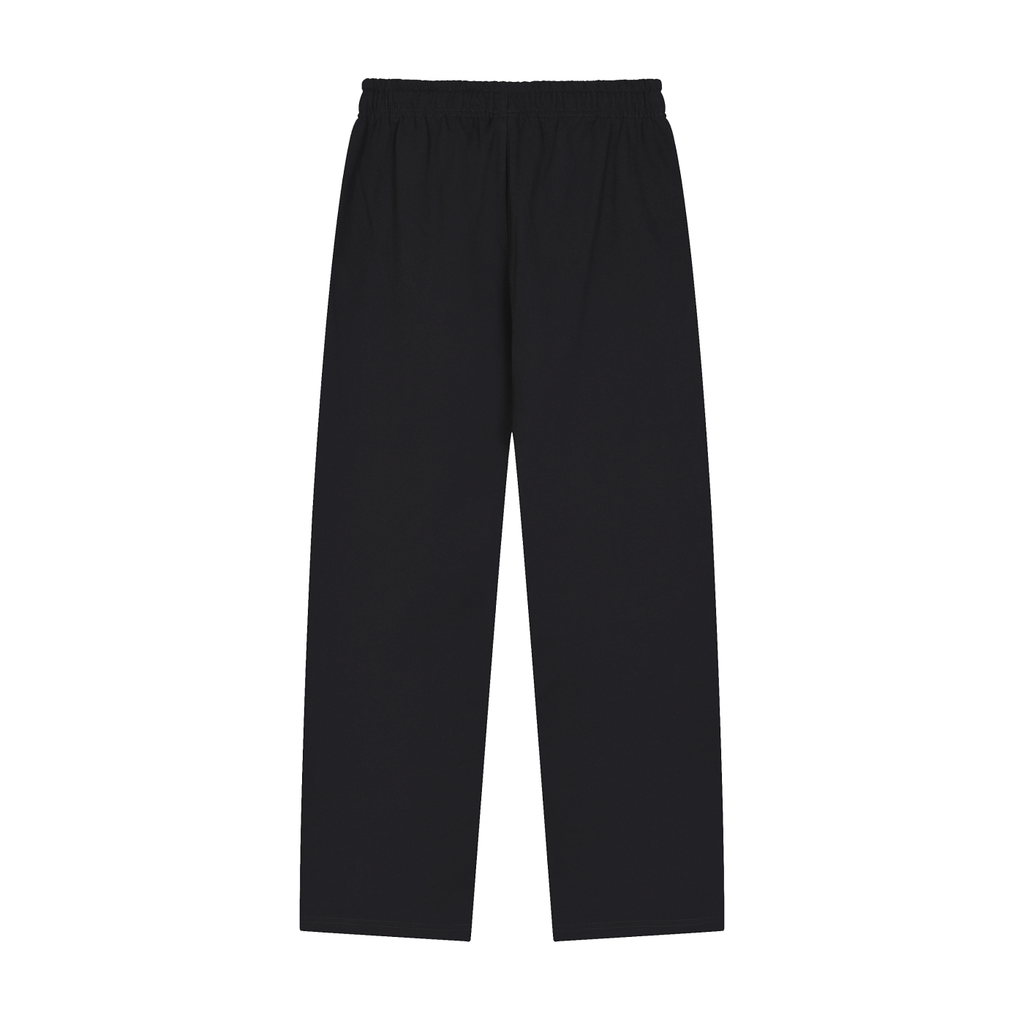 Classic Black Straight-Leg Sweatpants