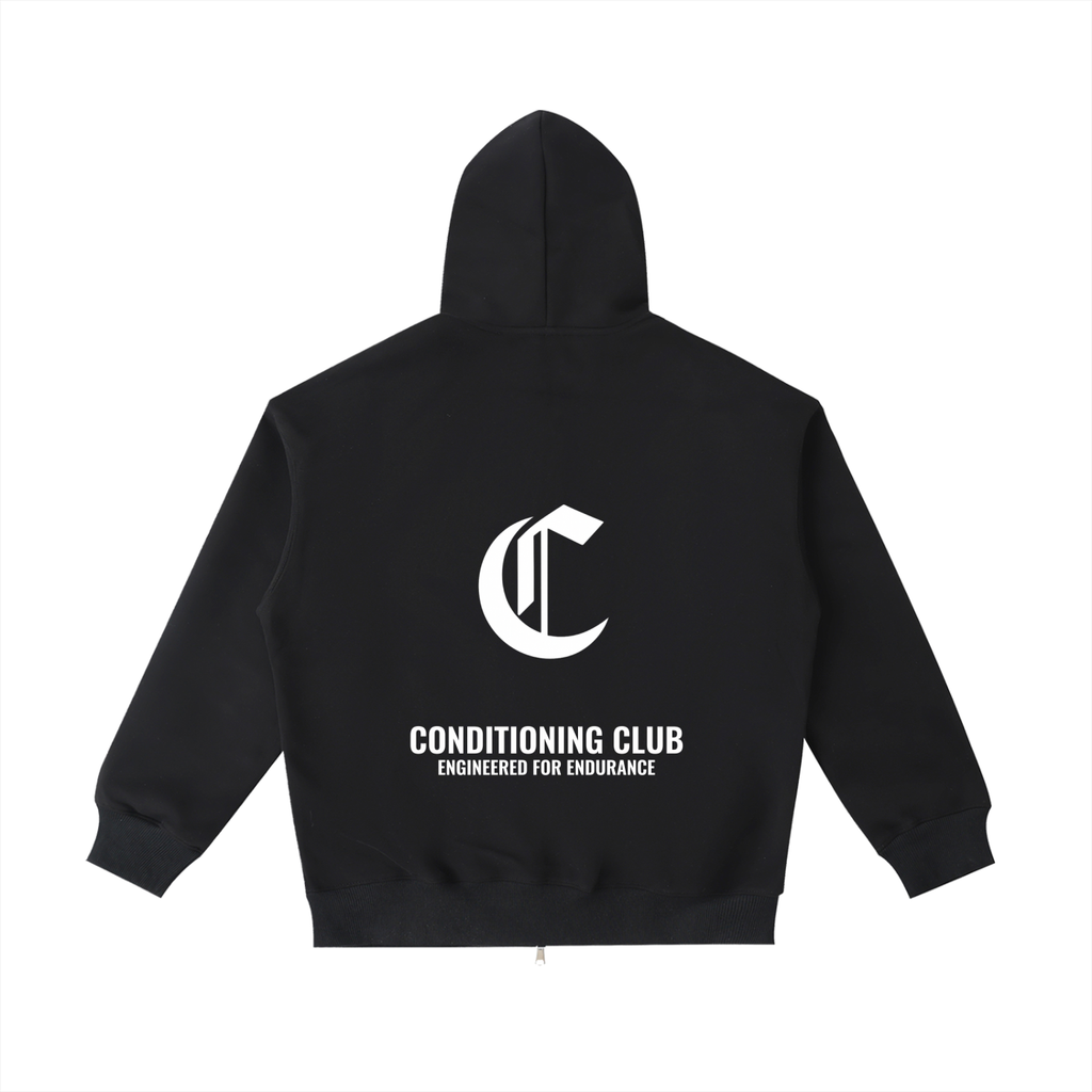 Costello's Graphic Heavyweight Pocket Zip Up Hoodie