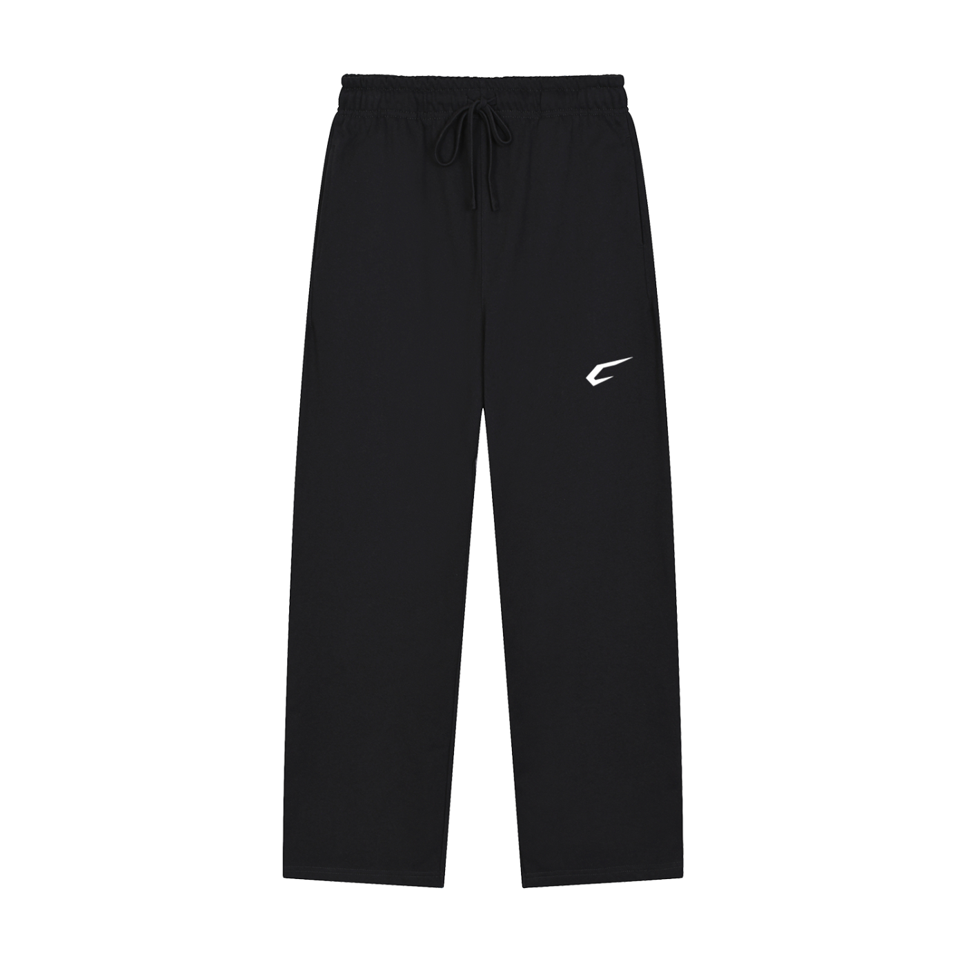 Classic Black Straight-Leg Sweatpants