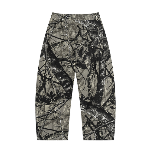 Camo Barrel Joggers Gray