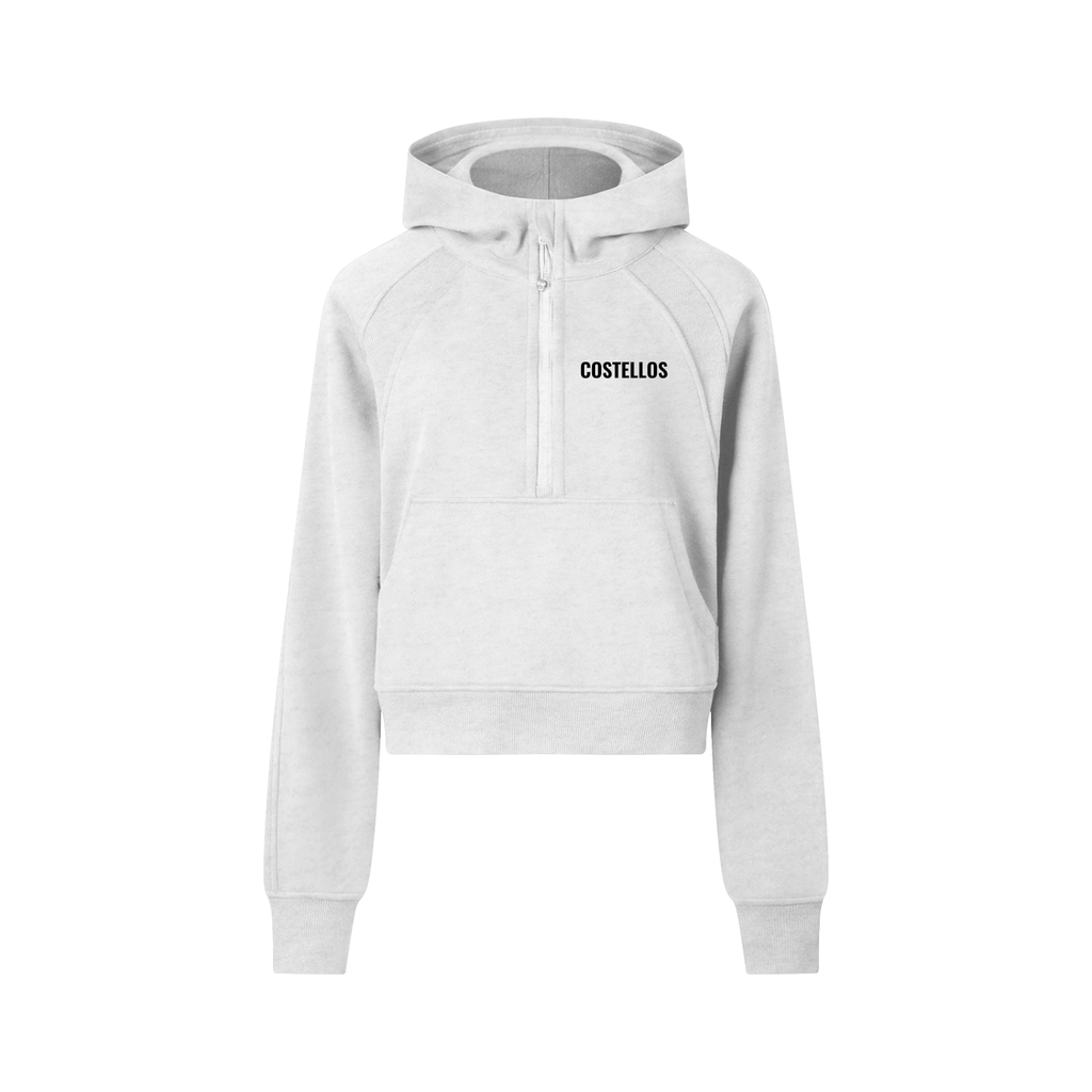 Women's Cropped Half-Zip Hoodie