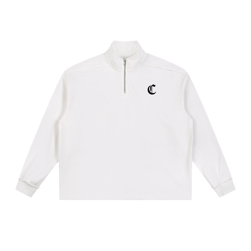 Men's Rolled Edge Quarter-Zip Sweatshirt