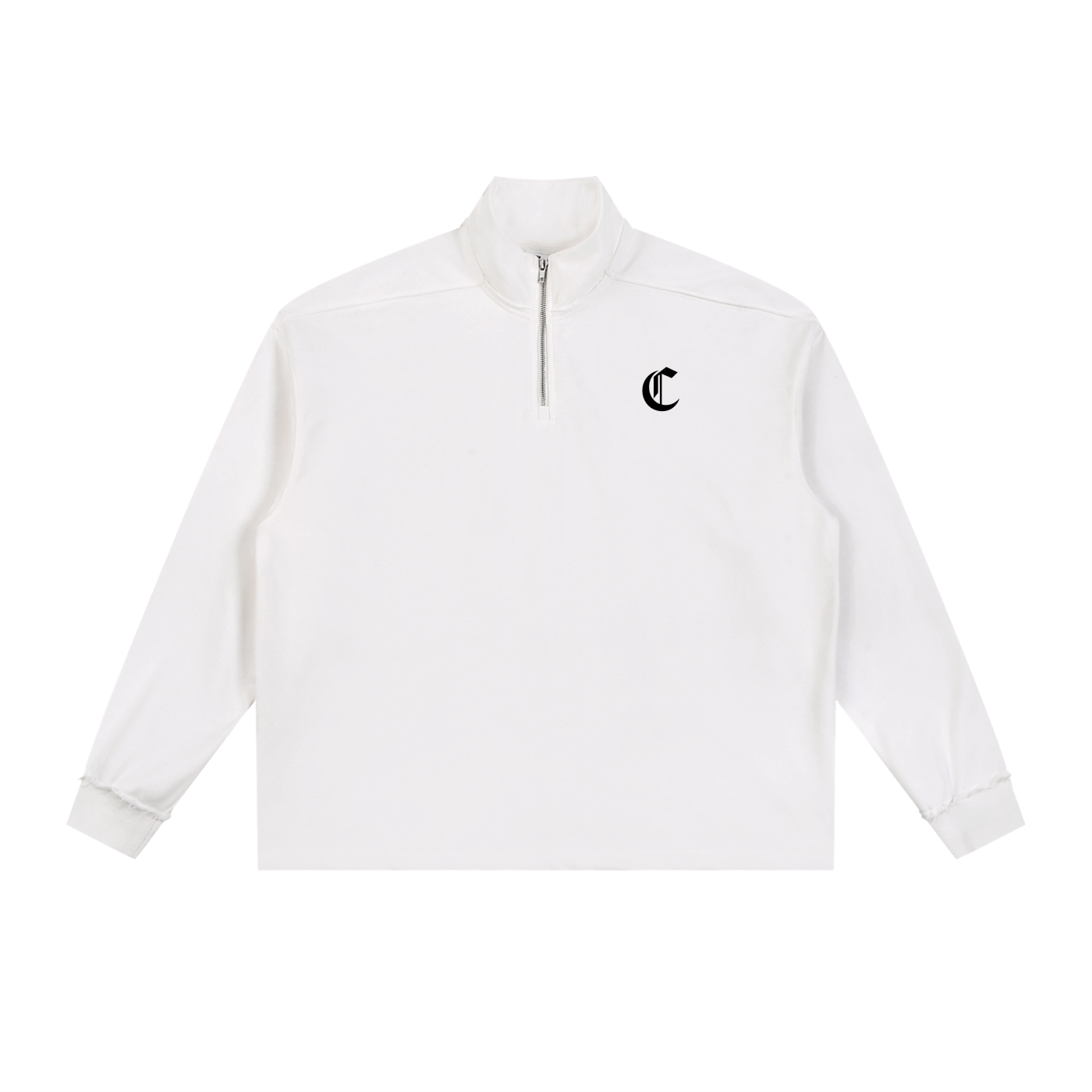 Men's Rolled Edge Quarter-Zip Sweatshirt