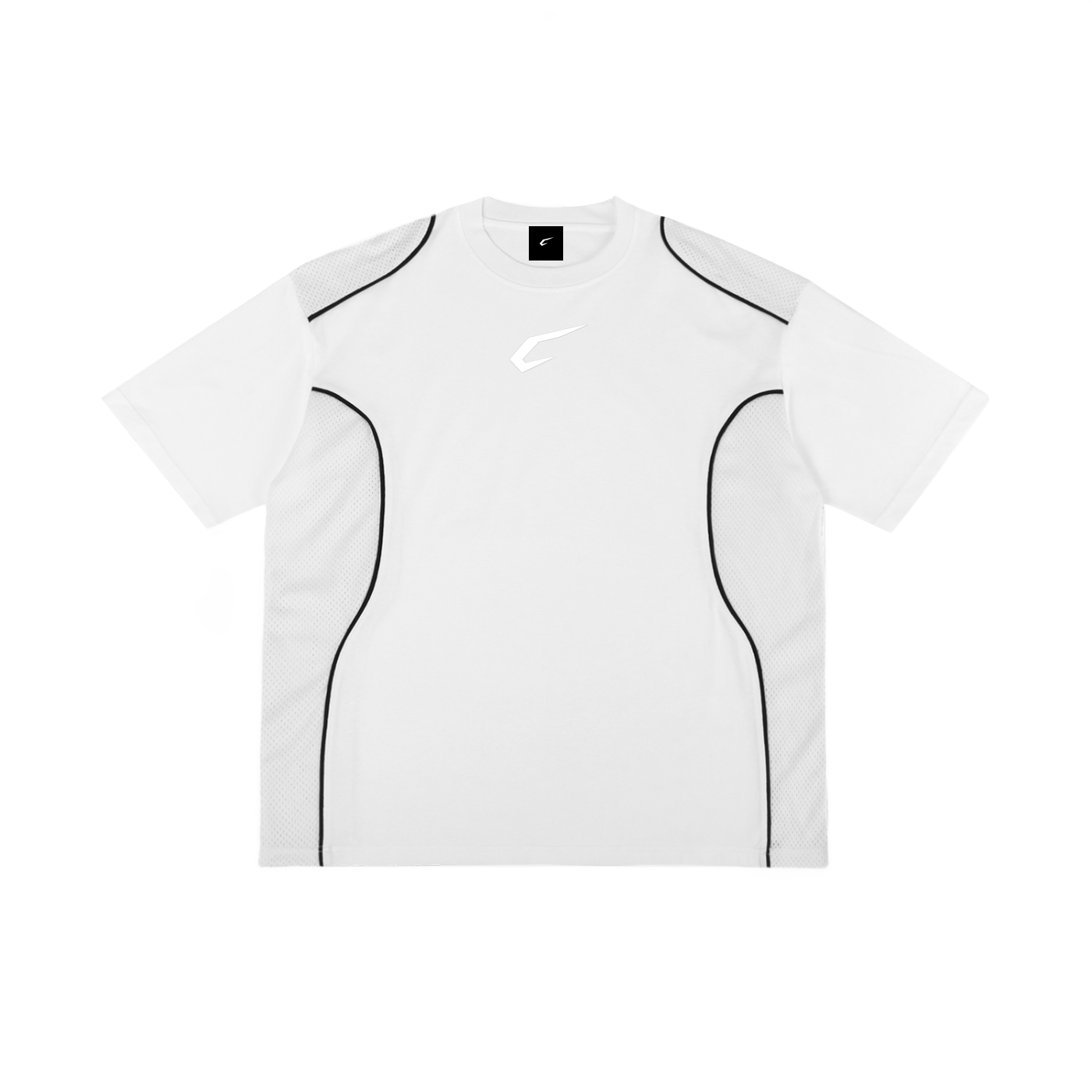 Classic Contrast Piped Panel T-Shirt