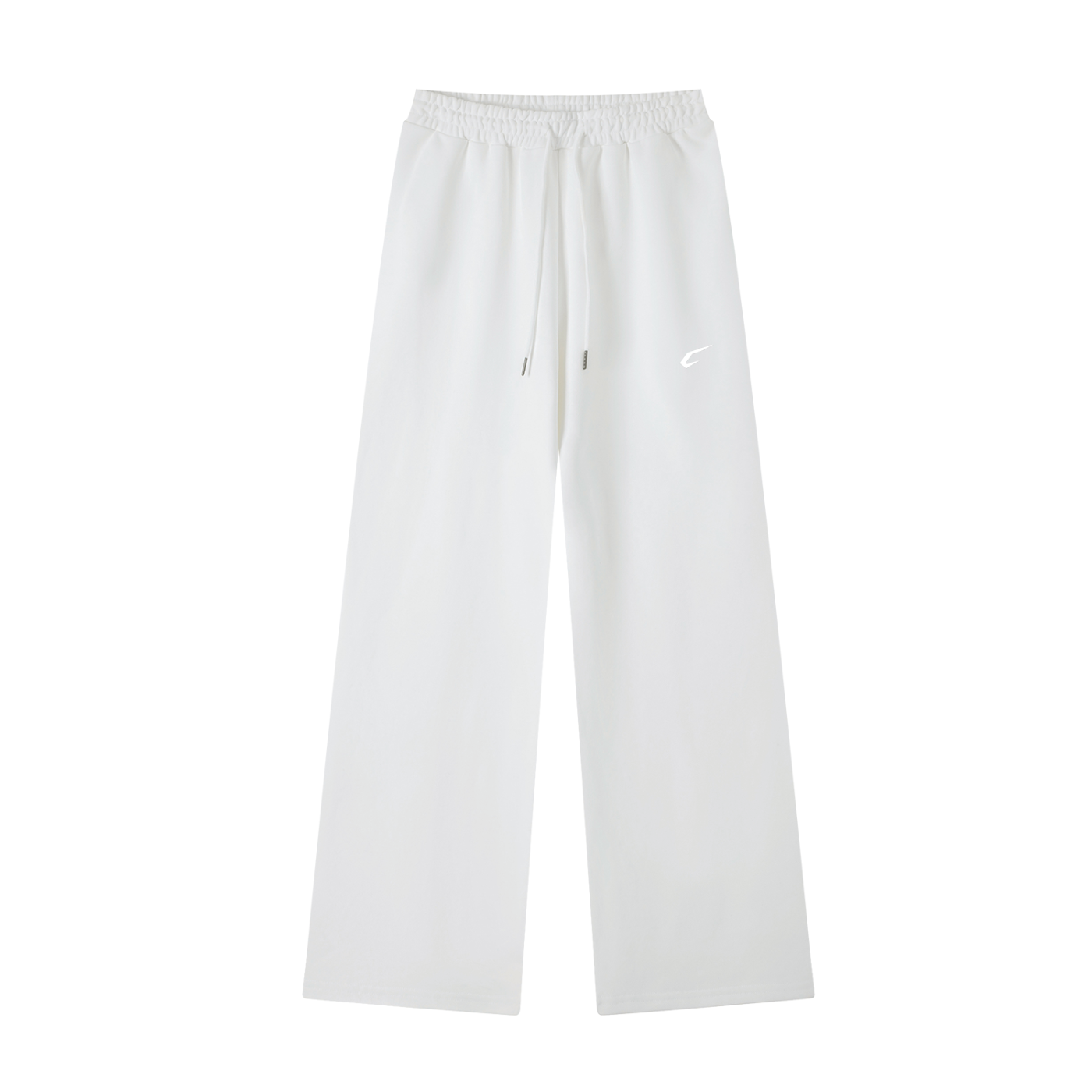 Classic Straight-Leg Sweatpants White Logo