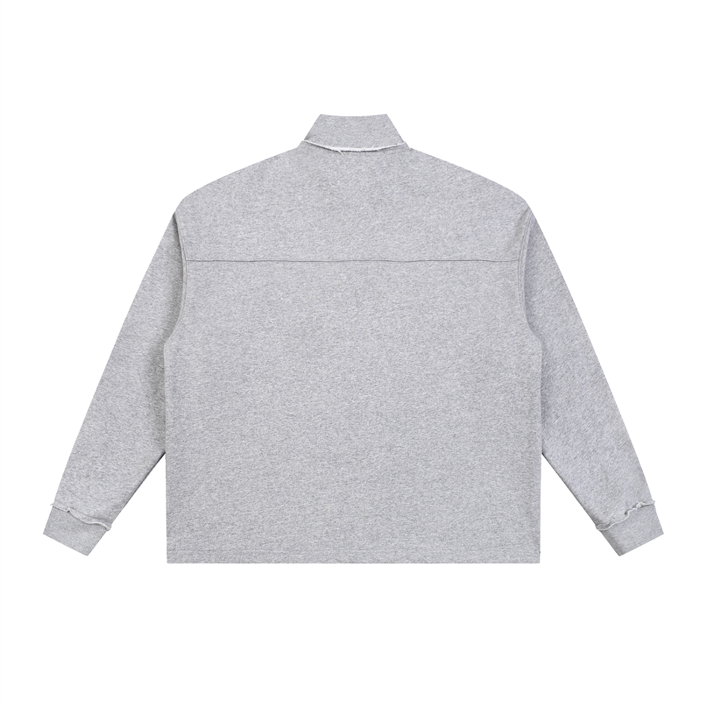 Men's Rolled Edge Quarter-Zip Sweatshirt