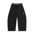 Boxy Plaid Black Tracksuit Set Sweatpants