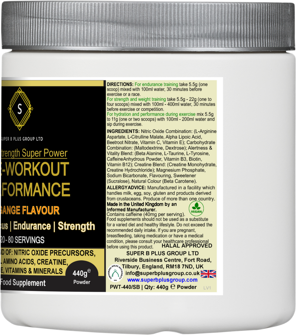 PRE-WORKOUT PERFORMANCE - 20 - 80 Servings