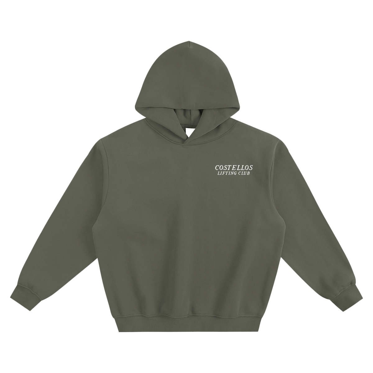 Embroidered Fleeced Boxy Hoodie