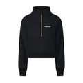 Costello's Women's Cropped Half-Zip Drop Shoulder Sweatshirt