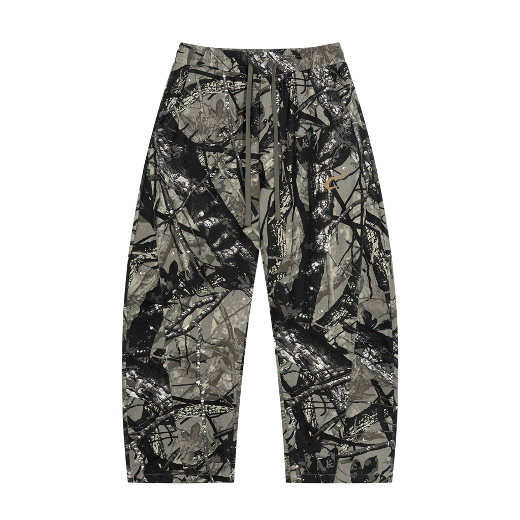 Camo Barrel Joggers Gray