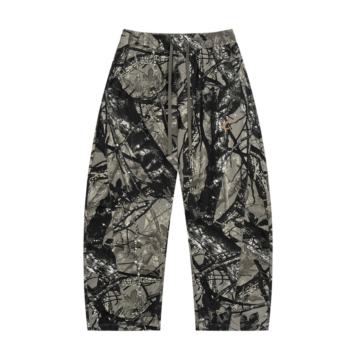 Camo Barrel Joggers Gray