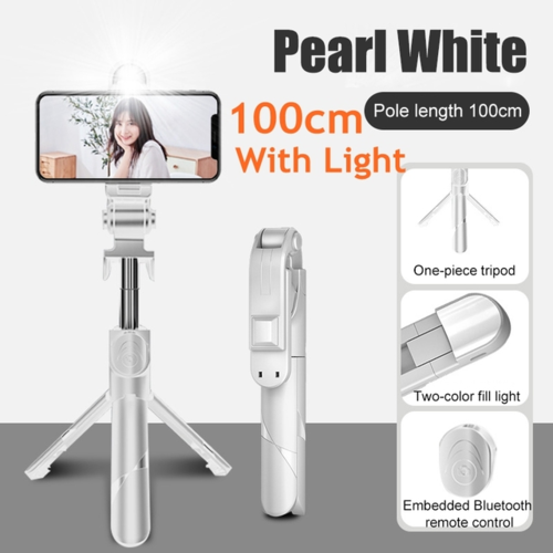 3 In 1 Tripod Bluetooth Selfie Stick with Fill Light