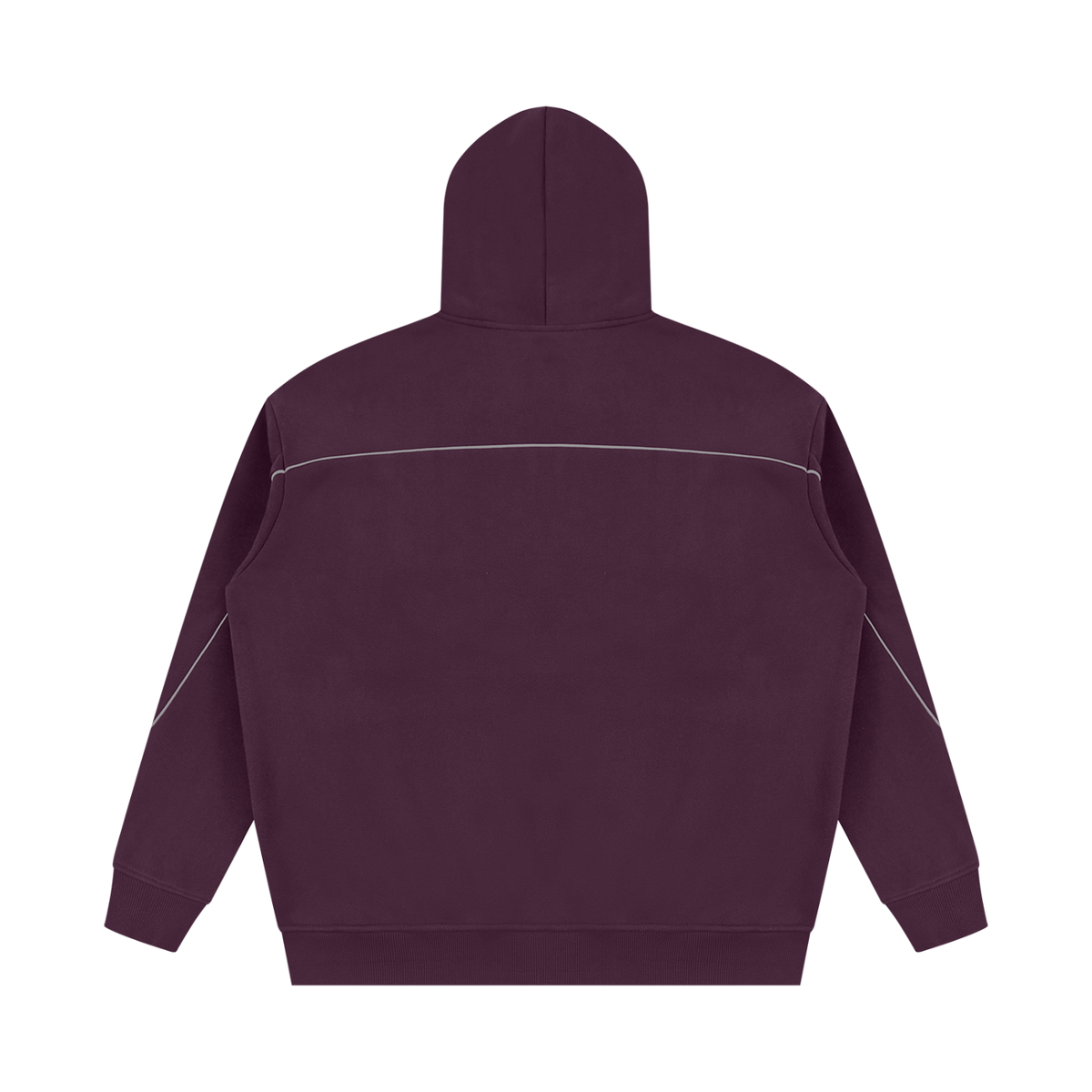 Oversized Piped Fleece Hoodie