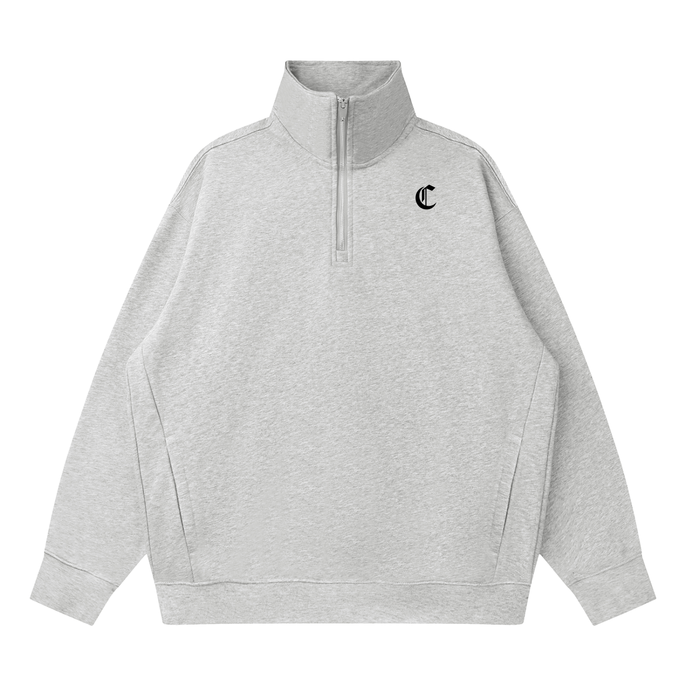 Men's Quarter-Zip Drop Shoulder Sweatshirt
