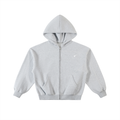Contrast-Stitched Boxy Zip Up