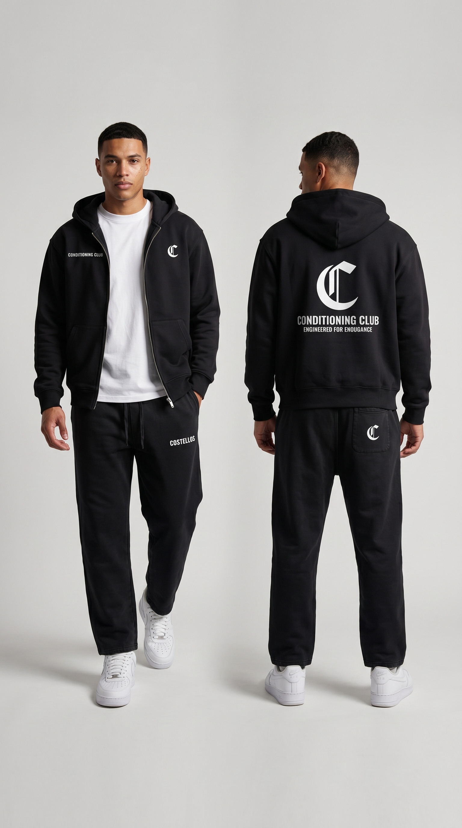 Costello's Graphic Heavyweight Zip Up Pocket Hoodie