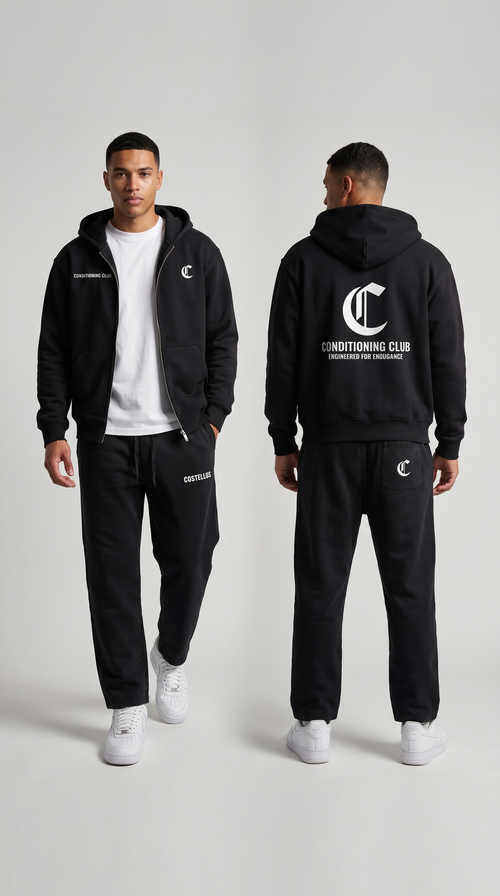 Costello's Graphic Heavyweight Pocket Zip Up Hoodie