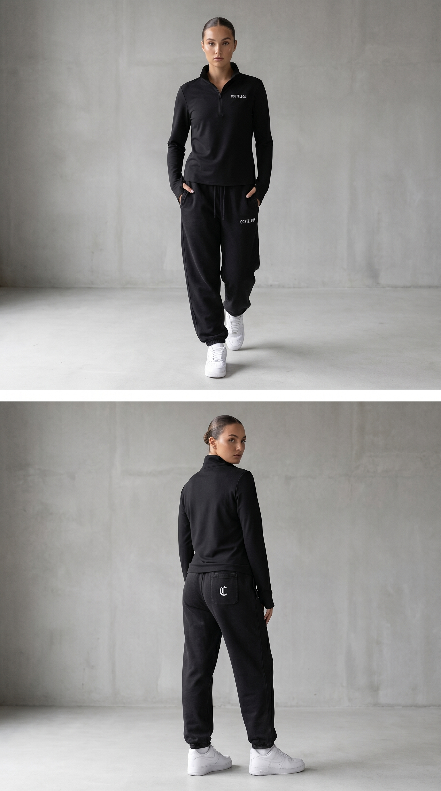 Women's Training Quarter-Zip Black