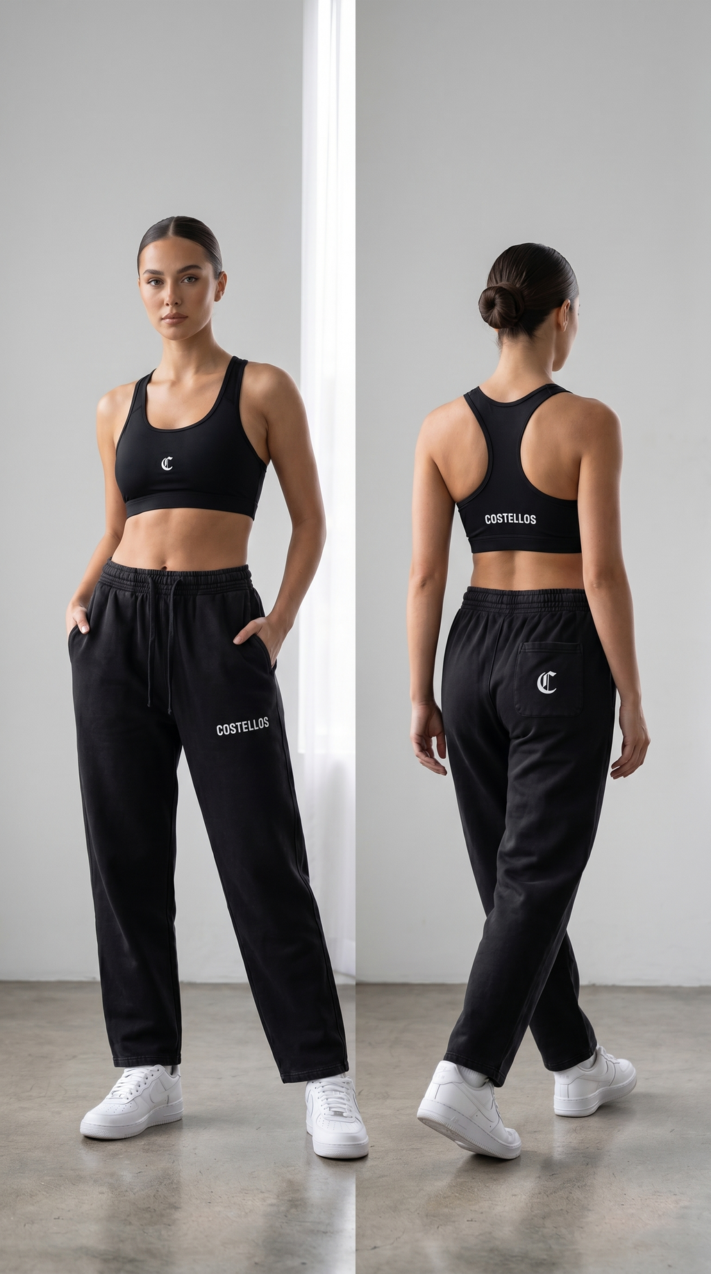 Costello's Women's Cropped Sports Bra