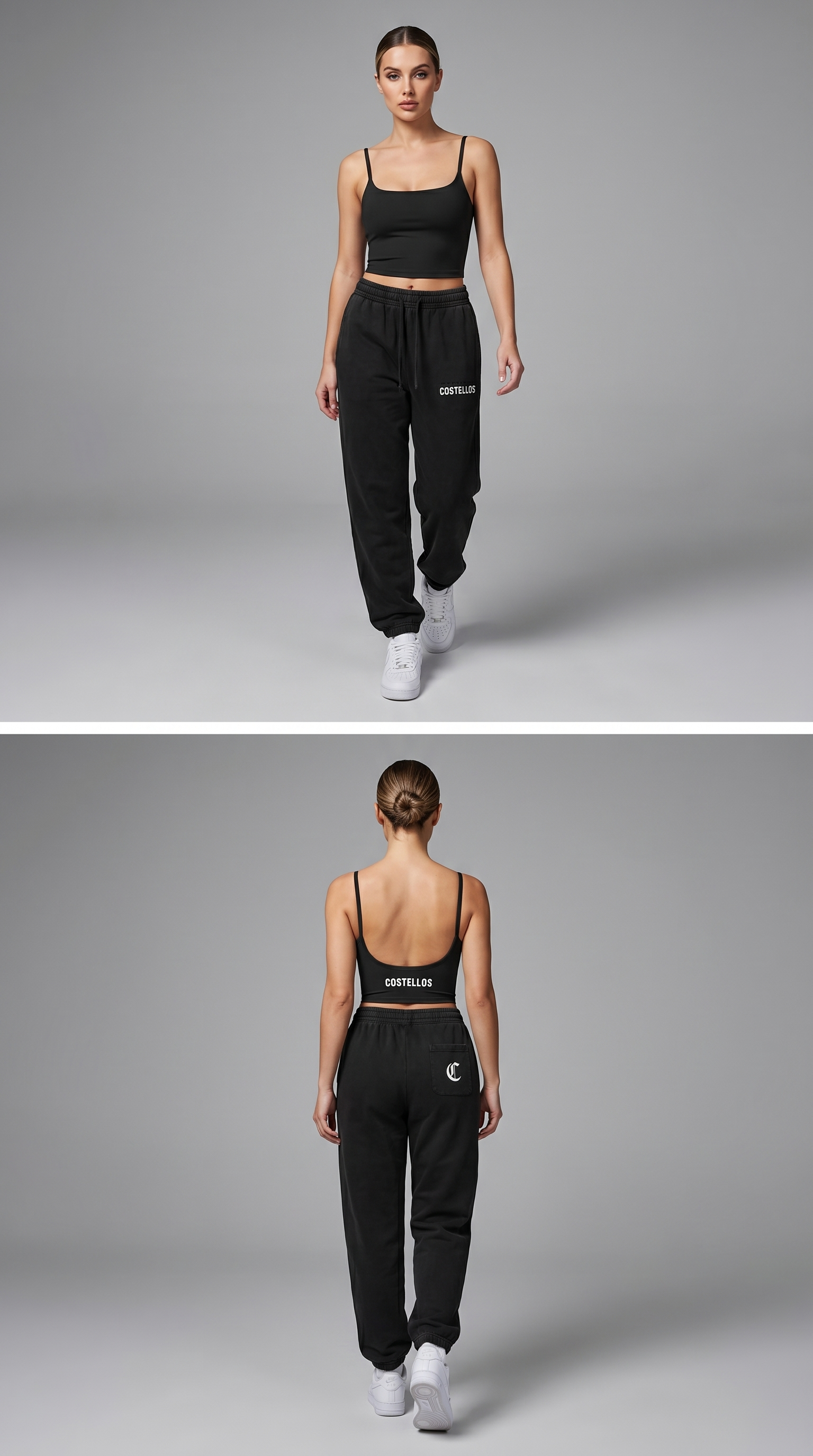 Costello's Spaghetti Strap Yoga Sports Bra