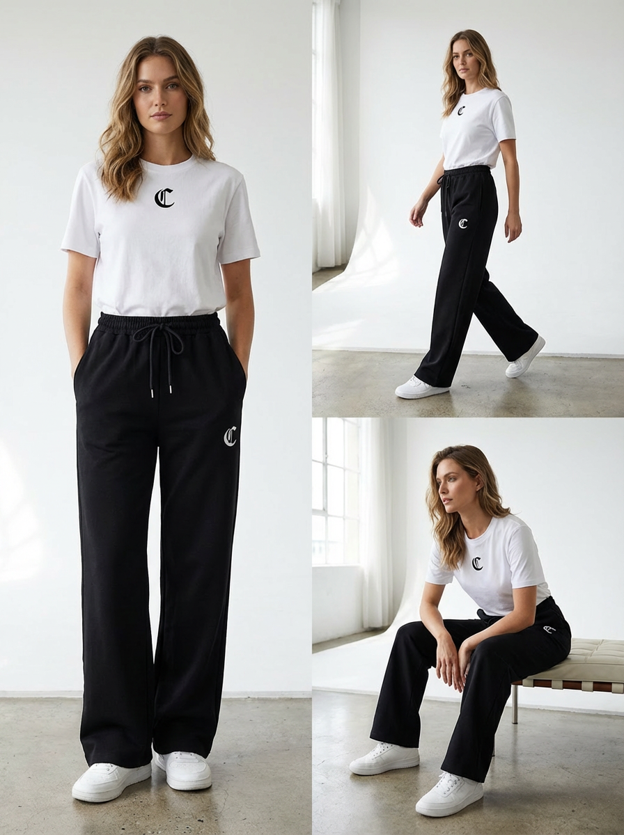 Costello's Women's Longer Length Straight-Leg Sweatpants