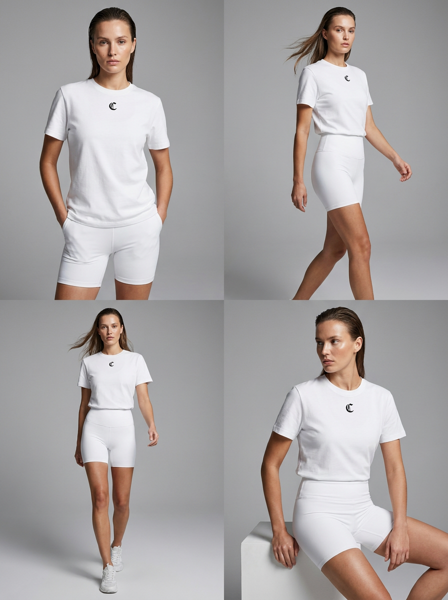Costello's Women's High-Waisted Shorts White