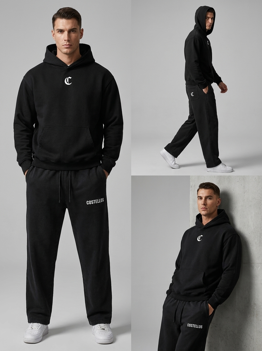 Men's Oversized Fleece Boxy Hoodie