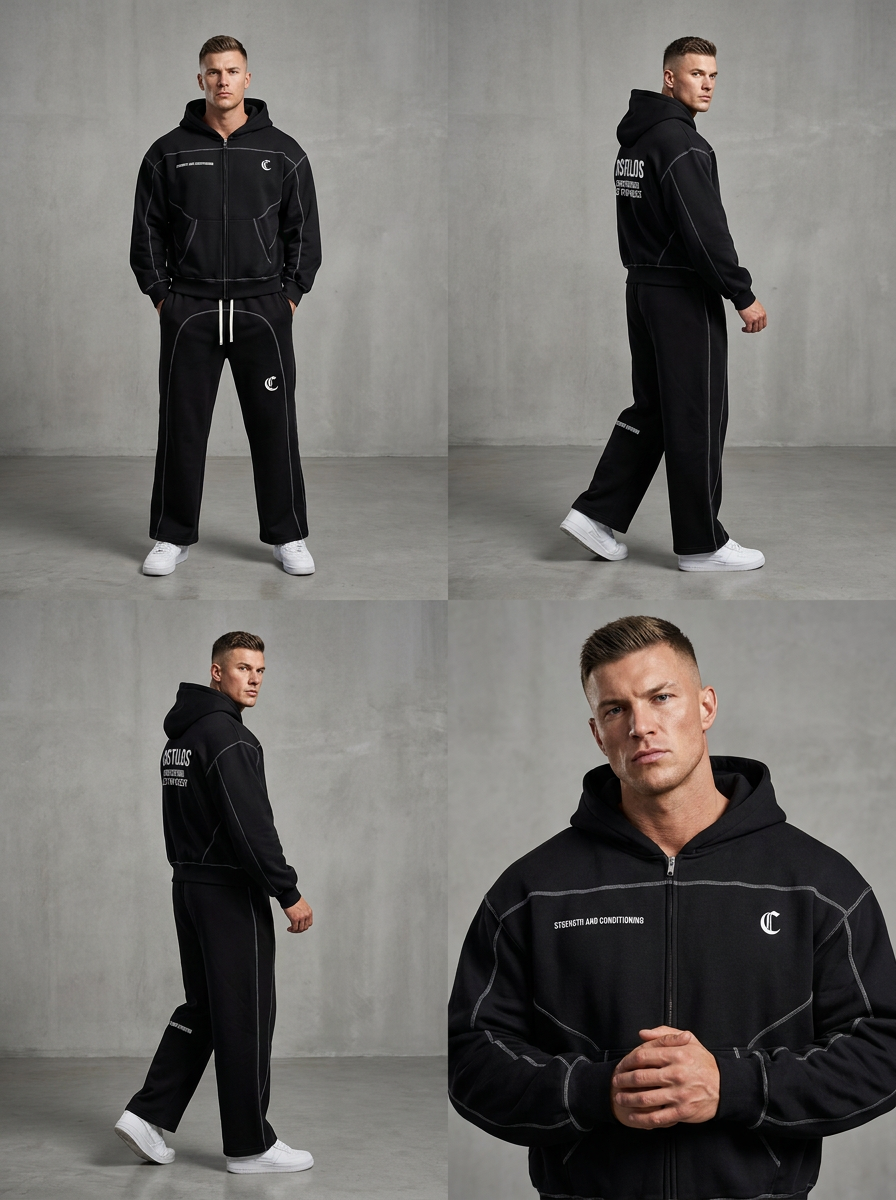 Costello's Contrast-Stitched Sweatpants