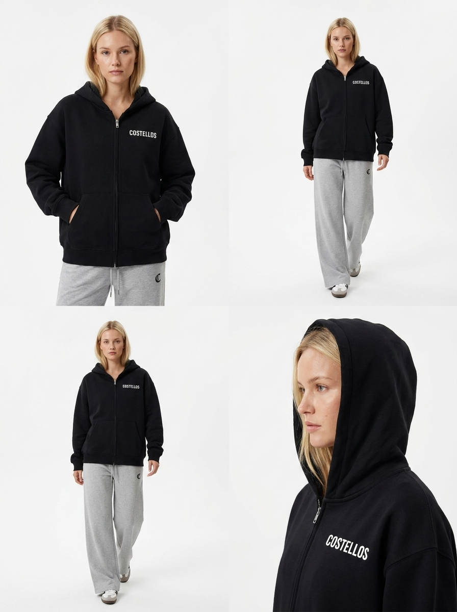 Costello's Women's Oversized Heavyweight Drop Shoulder Hoodie